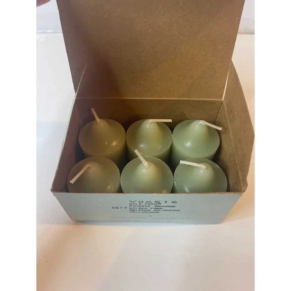 Party Lite Wild Fern 6pk Votive Candles